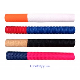 Two coloured cricket bat grip with unequal bars